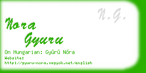 nora gyuru business card