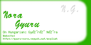 nora gyuru business card